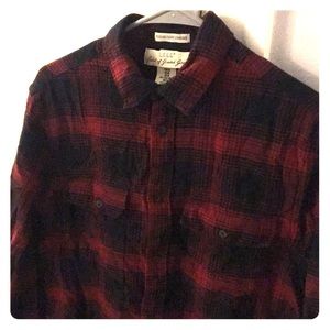 Men's LOGG H&M red plaid flannel button down